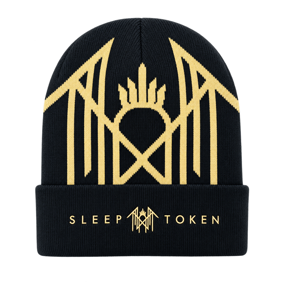 Gold Logo Woven Beanie EU