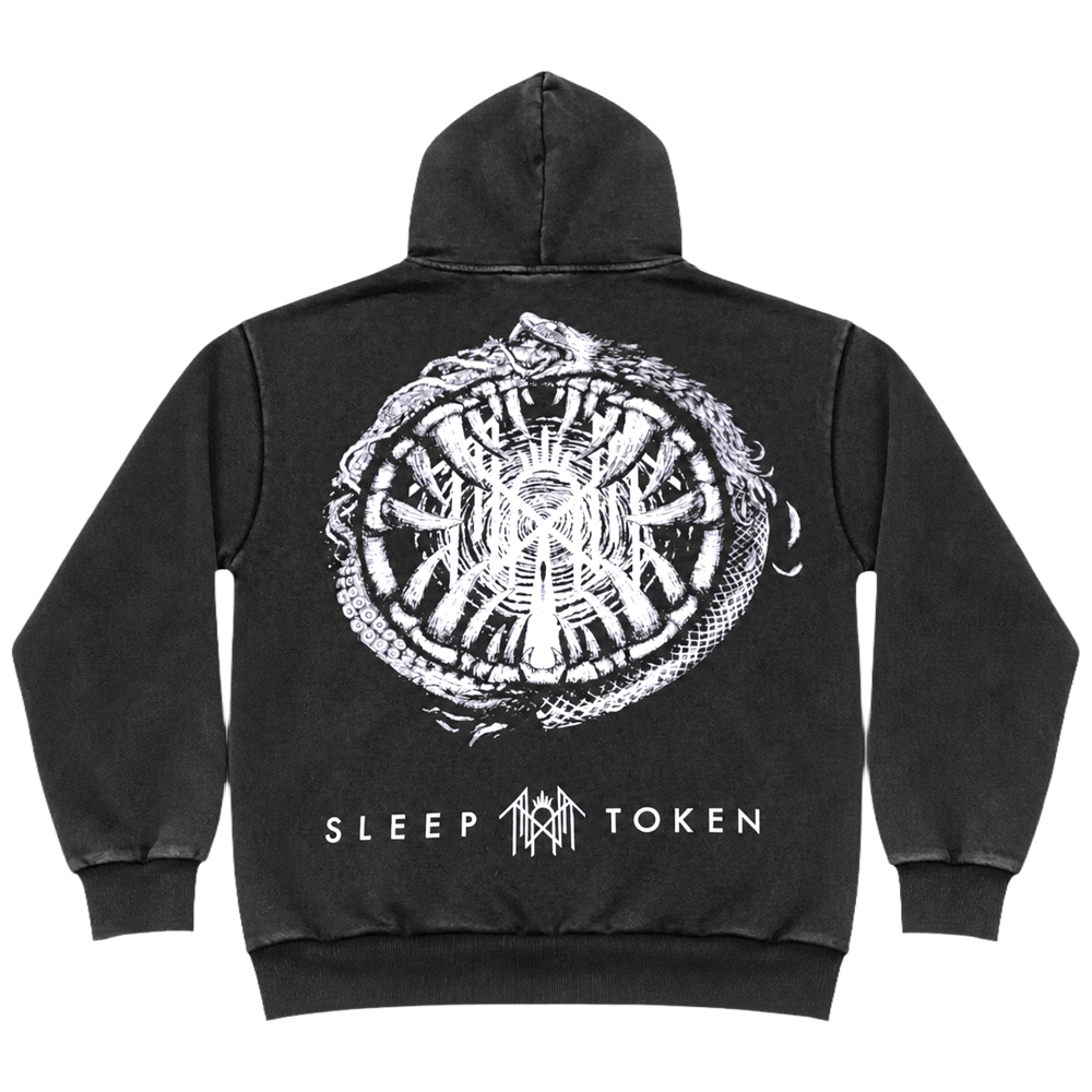 Ouroboros Grey Dyed Hoodie EU