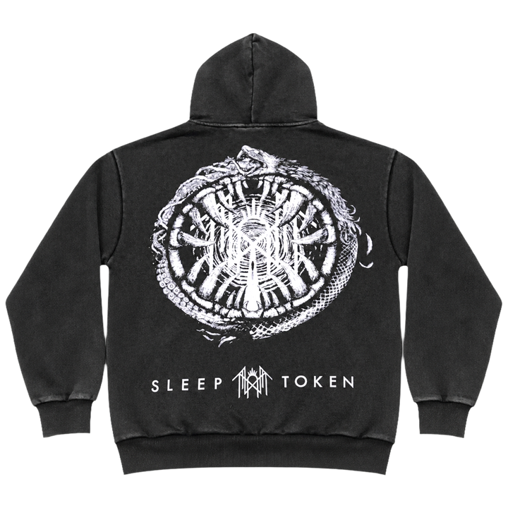 Ouroboros Grey Dyed Hoodie EU