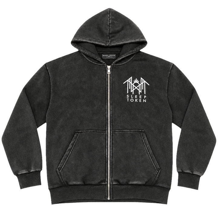 Ouroboros Grey Dyed Hoodie EU