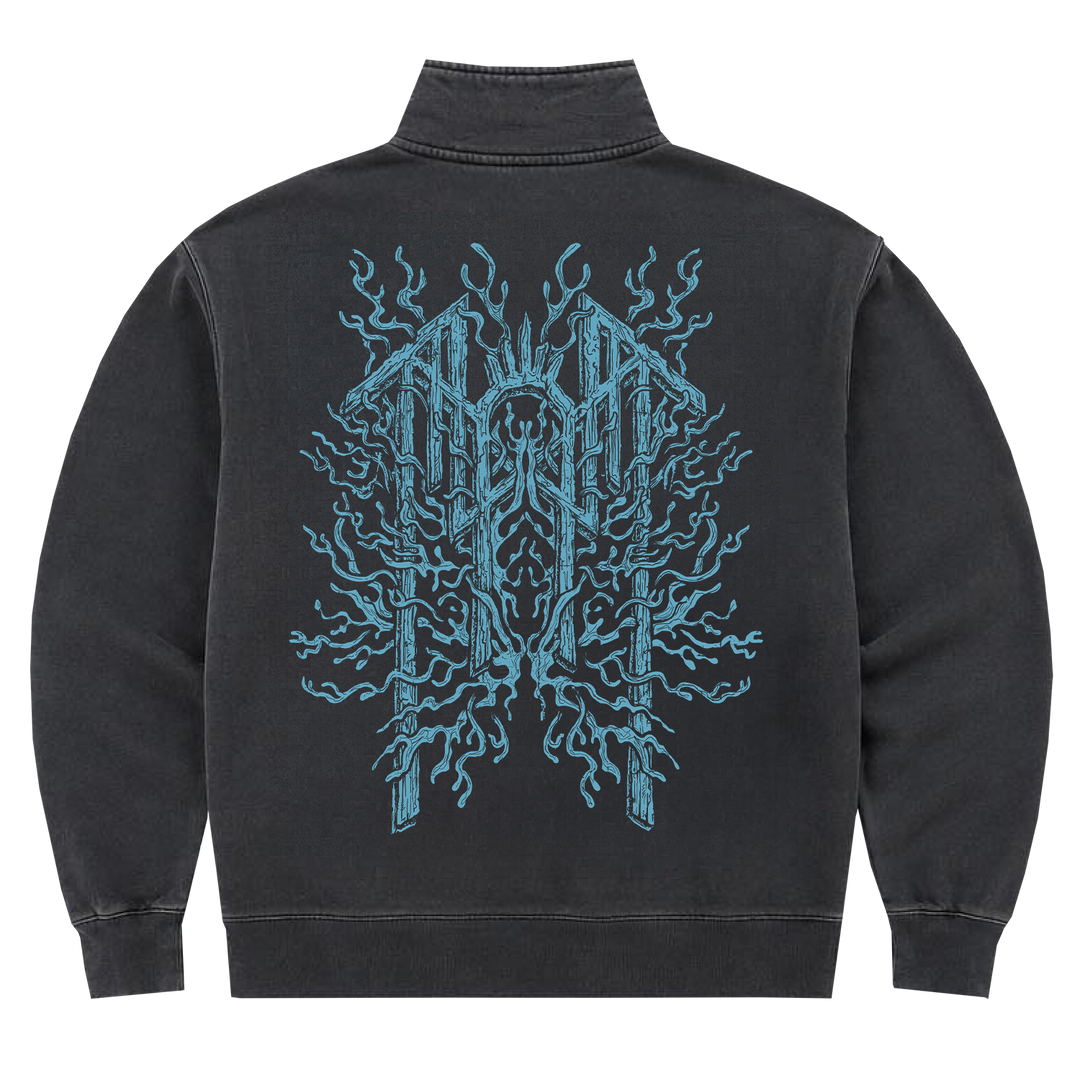 Coral Emblem Half Zip Sweatshirt EU