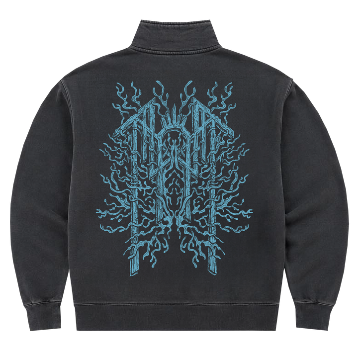 Coral Emblem Half Zip Sweatshirt EU